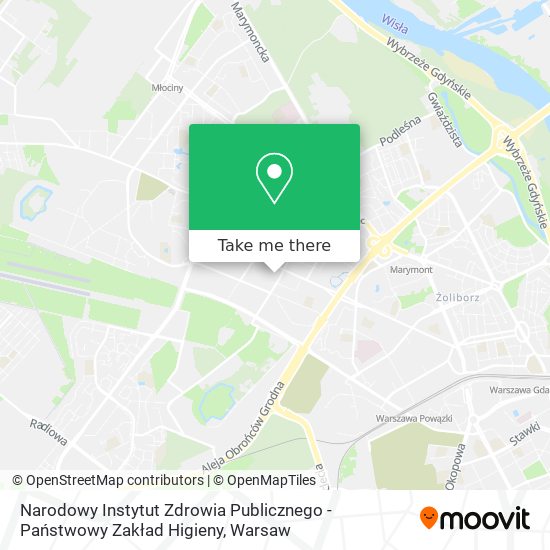 Narodowy Instytut Zdrowia Publicznego - Państwowy Zakład Higieny map