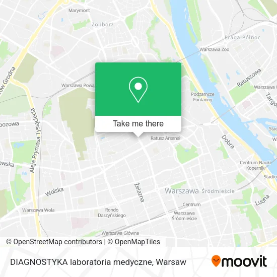 DIAGNOSTYKA laboratoria medyczne map