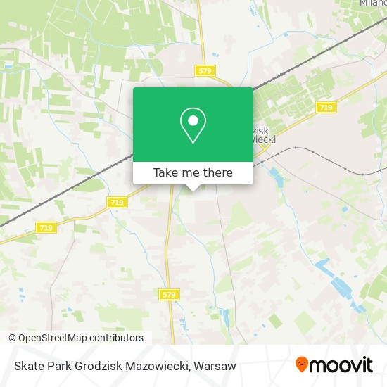 Skate Park Grodzisk Mazowiecki map