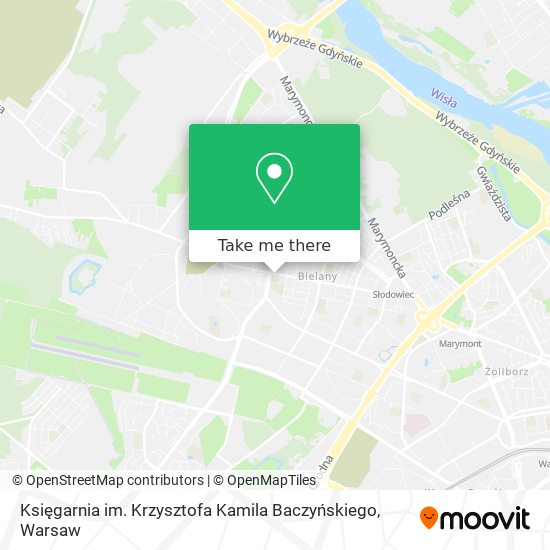 Карта Księgarnia im. Krzysztofa Kamila Baczyńskiego