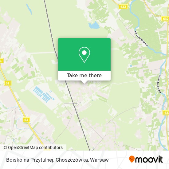 Boisko na Przytulnej. Choszczówka map