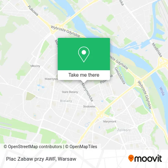 Карта Plac Zabaw przy AWF