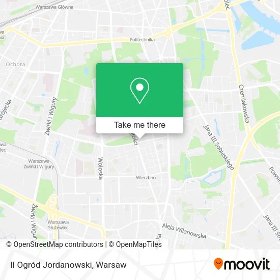 II Ogród Jordanowski map