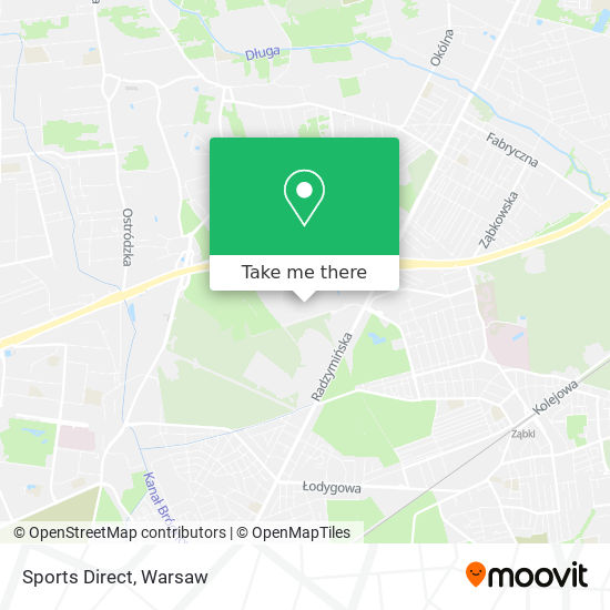 Sports Direct map