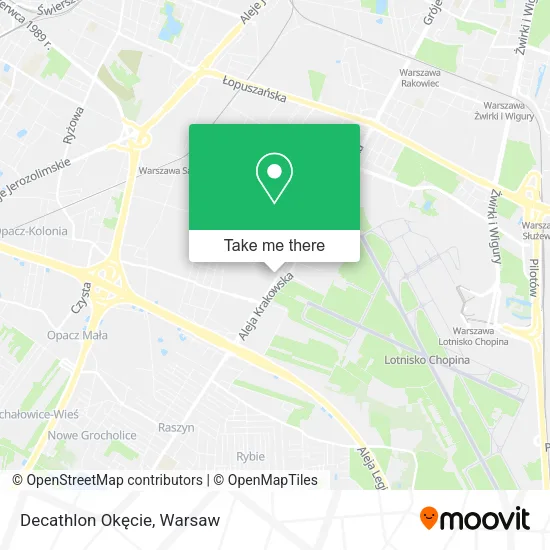 Decathlon Okęcie map