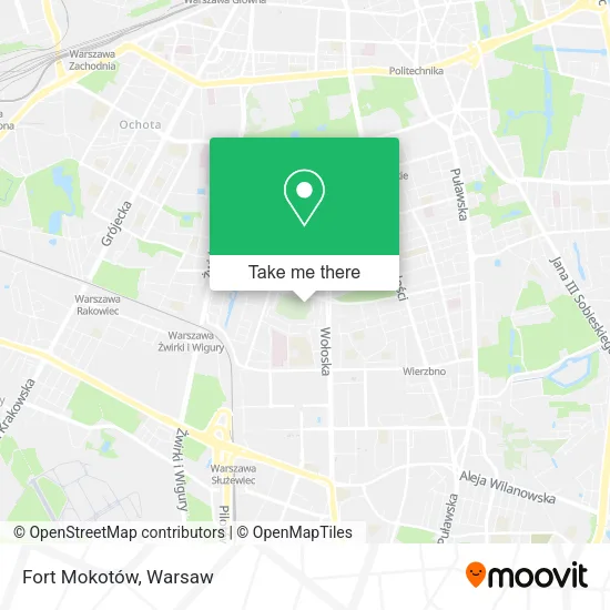 Fort Mokotów map