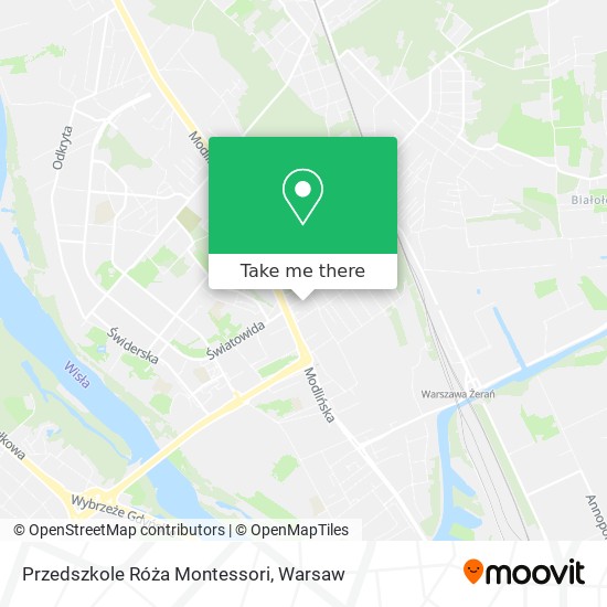 Przedszkole Róża Montessori map