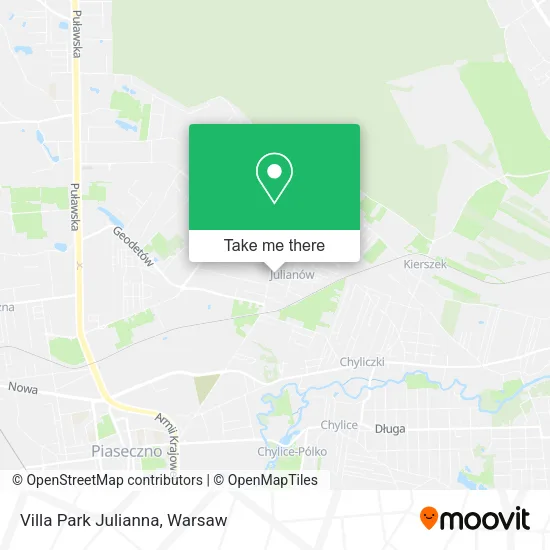Villa Park Julianna map