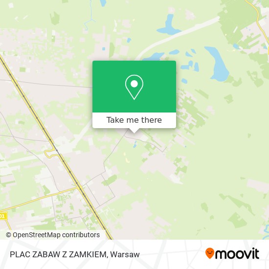 PLAC ZABAW Z ZAMKIEM map