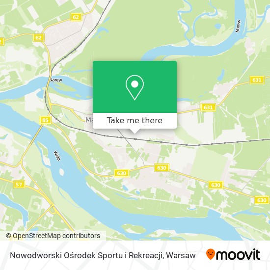 Nowodworski Ośrodek Sportu i Rekreacji map