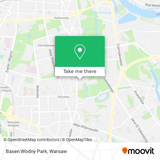 Basen Wodny Park map