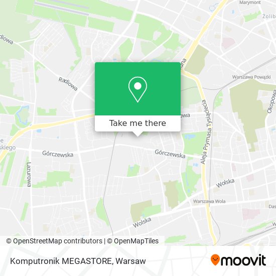 Komputronik MEGASTORE map