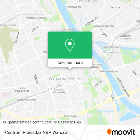 Centrum Pieniądza NBP map
