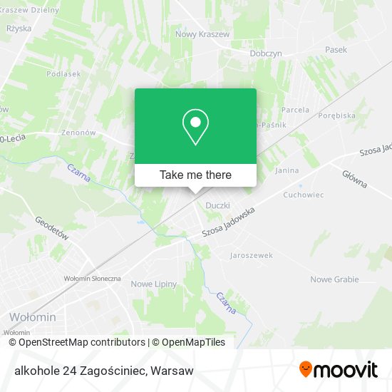 alkohole 24 Zagościniec map