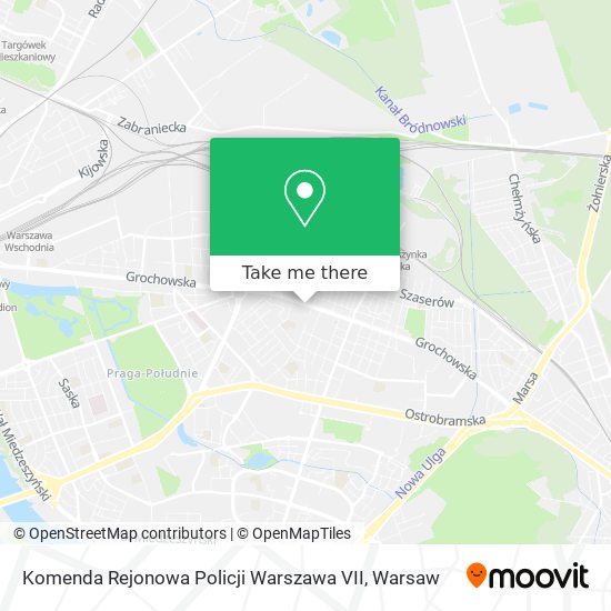 Komenda Rejonowa Policji Warszawa VII map