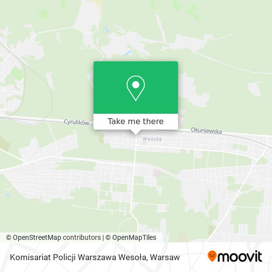 Komisariat Policji Warszawa Wesoła map