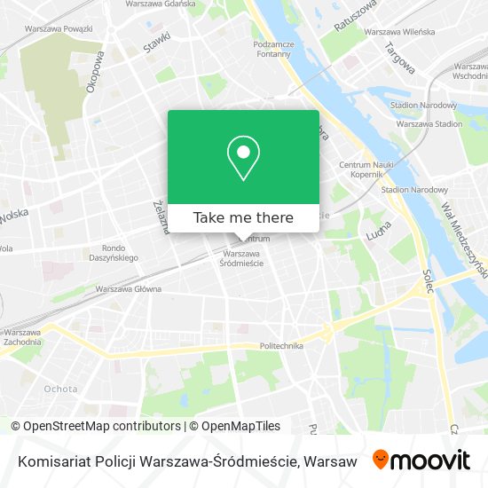 Карта Komisariat Policji Warszawa-Śródmieście