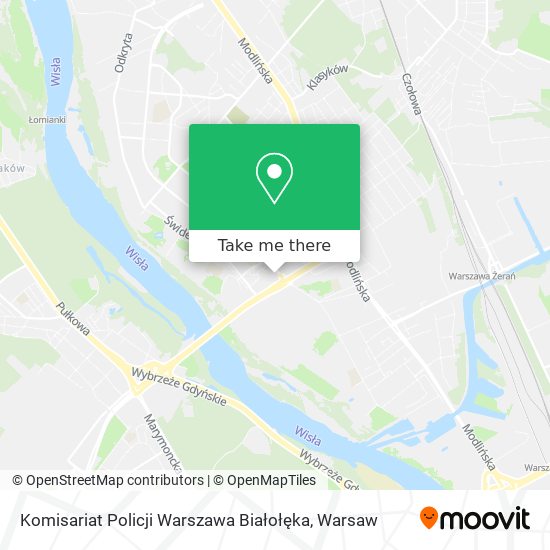 Карта Komisariat Policji Warszawa Białołęka