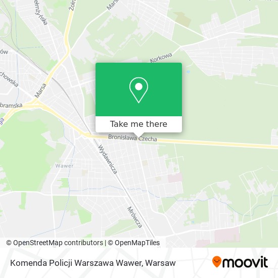 Komenda Policji Warszawa Wawer map