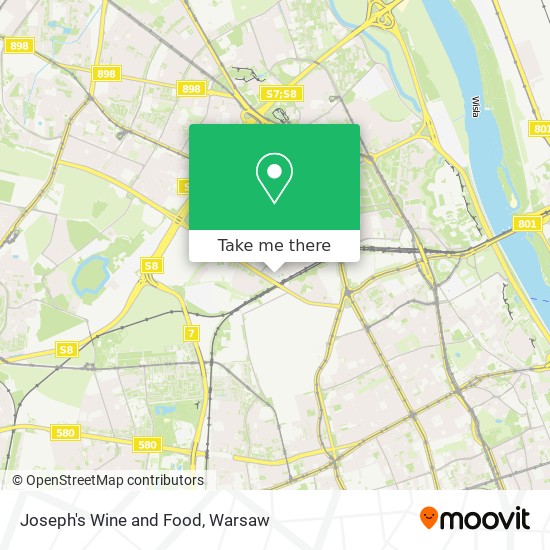 Joseph's Wine and Food map