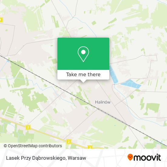 Lasek Przy Dąbrowskiego map