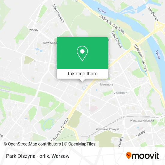 Park Olszyna - orlik map