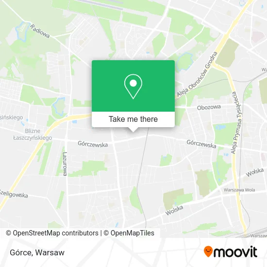 Górce map