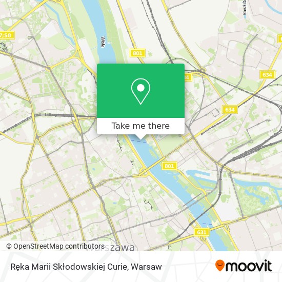 Ręka Marii Skłodowskiej Curie map