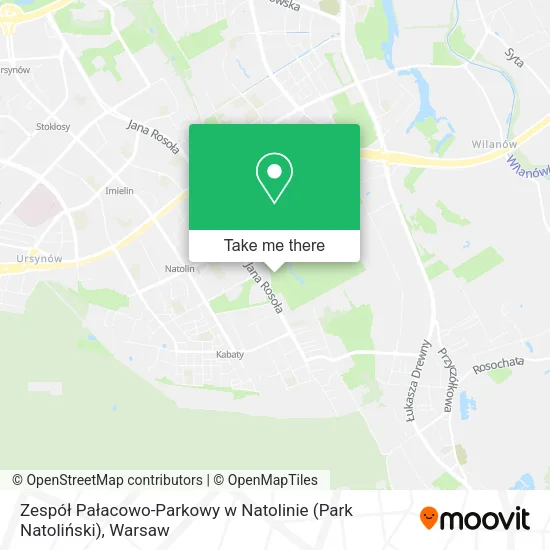 Zespół Pałacowo-Parkowy w Natolinie (Park Natoliński) map