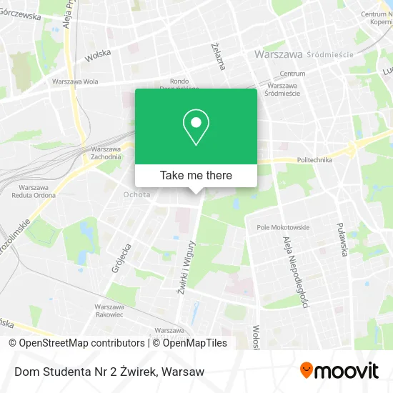 Dom Studenta Nr 2 Żwirek map