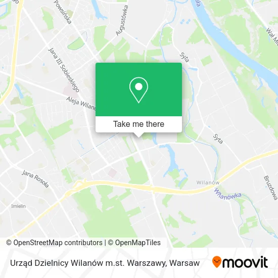 Urząd Dzielnicy Wilanów m.st. Warszawy map