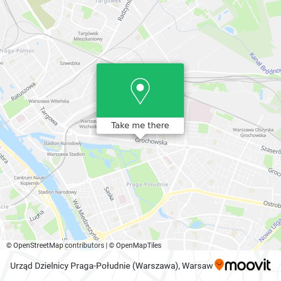 Карта Urząd Dzielnicy Praga-Południe (Warszawa)