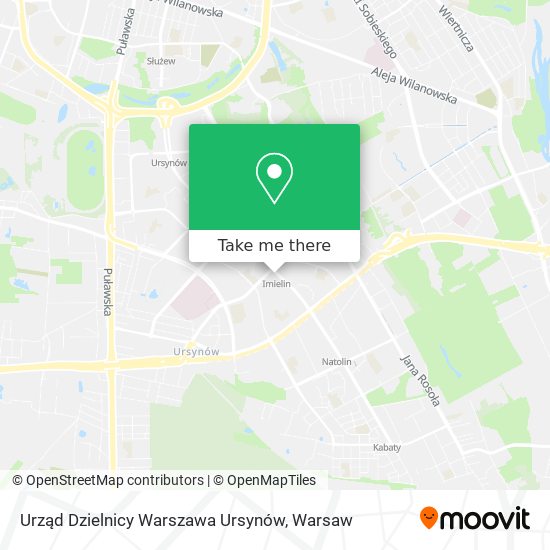 Urząd Dzielnicy Warszawa Ursynów map