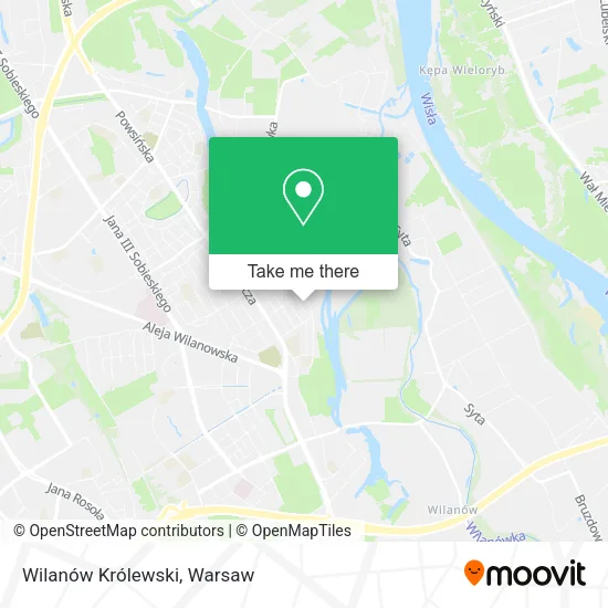 Wilanów Królewski map