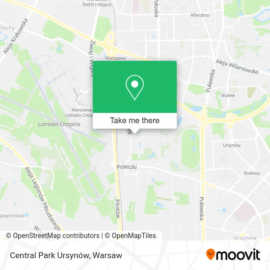 Central Park Ursynów map