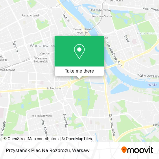 Przystanek Plac Na Rozdrożu map