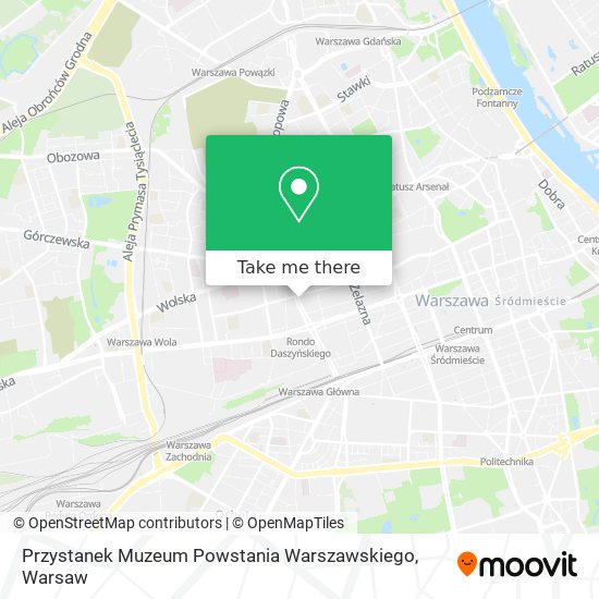 Przystanek Muzeum Powstania Warszawskiego map