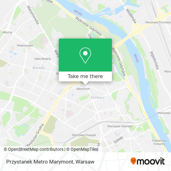 Przystanek Metro Marymont map