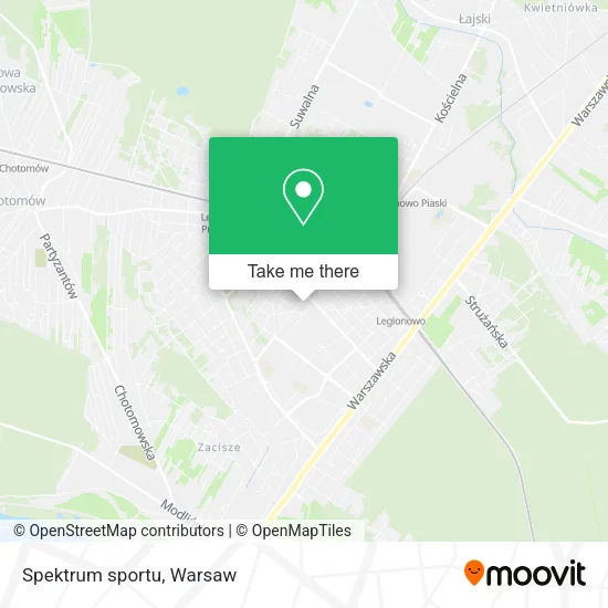Карта Spektrum sportu