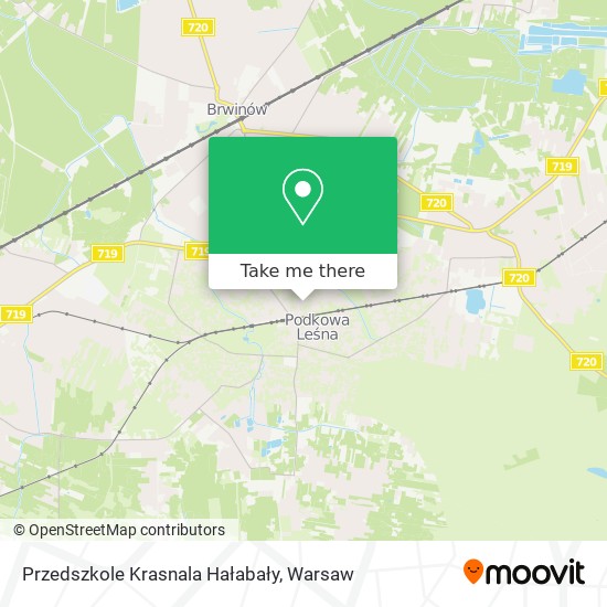 Przedszkole Krasnala Hałabały map