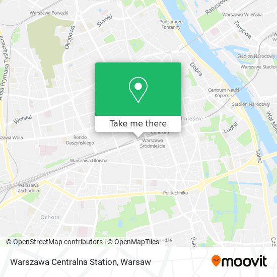 Warszawa Centralna Station map