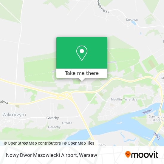 Nowy Dwor Mazowiecki Airport map