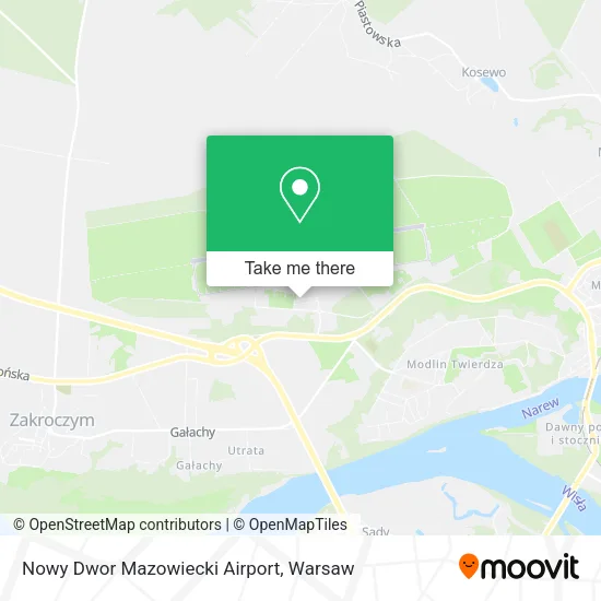 Nowy Dwor Mazowiecki Airport map