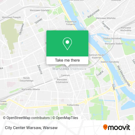 City Center Warsaw map