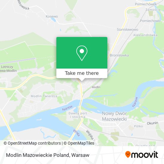 Modlin Mazowieckie Poland map