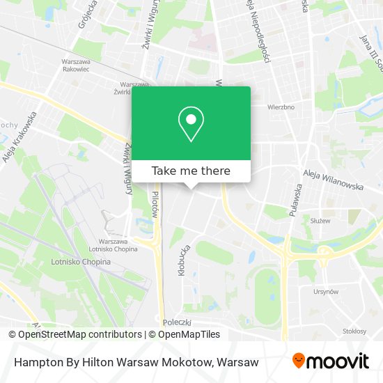 Hampton By Hilton Warsaw Mokotow map