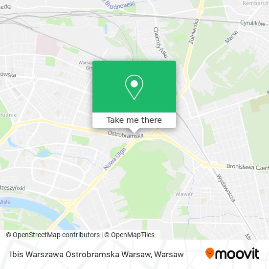 Ibis Warszawa Ostrobramska Warsaw map