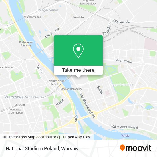 National Stadium Poland map