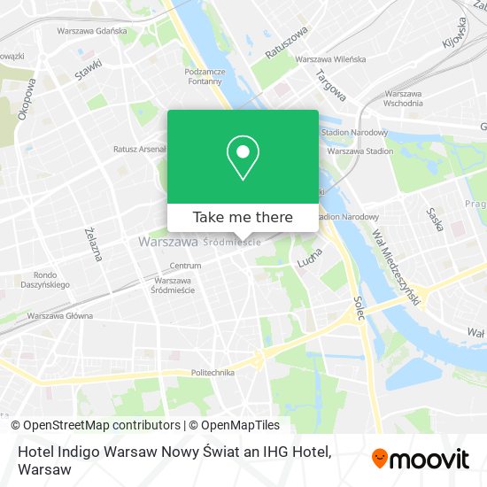 Карта Hotel Indigo Warsaw Nowy Świat an IHG Hotel