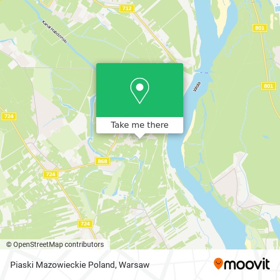 Piaski Mazowieckie Poland map